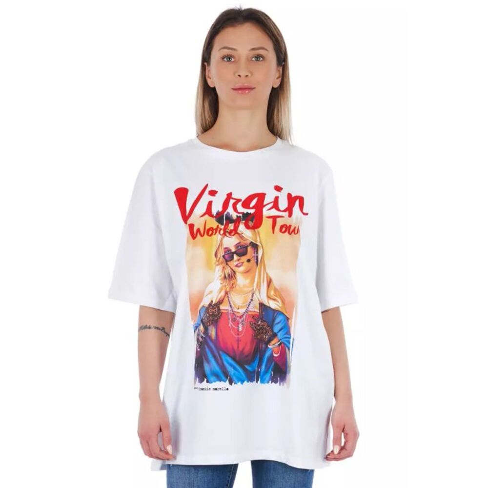 Frankie Morello White Cotton Women Women's T-Shirt